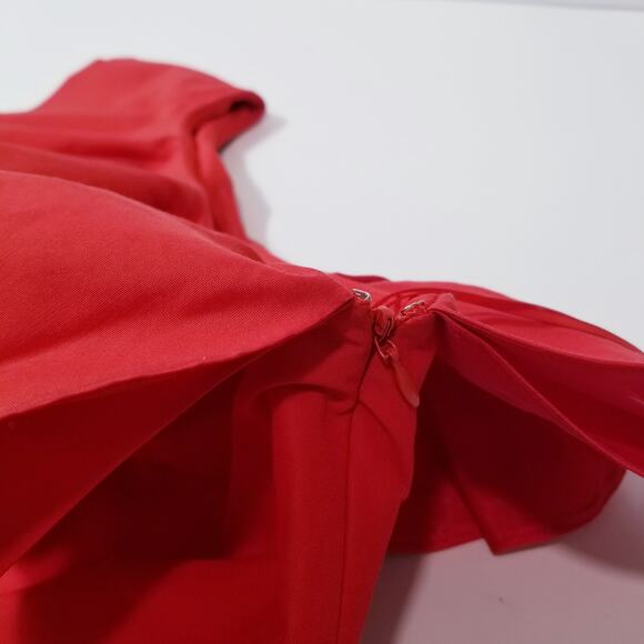 J. Crew size 6T Cotton Silk Ruffle One Shoulder Dress Holiday Christmas Party - Picture 4 of 14